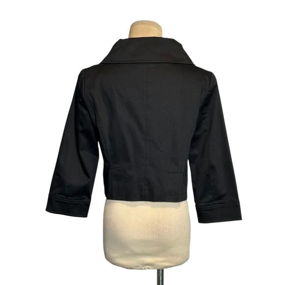 Selé black 3/4 sleeves crop jacket size small - Picture 2 of 11